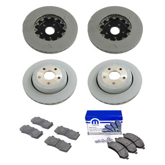 Mopar® - Front and Rear Brake Kit with Semi-Metallic Pads