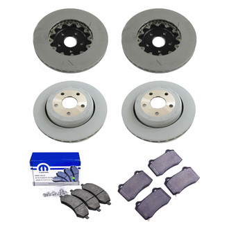 Mopar® - Front and Rear Brake Kit with Semi-Metallic Pads