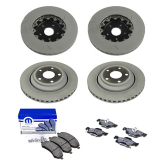 Mopar® - Front and Rear Brake Kit with Semi-Metallic Pads