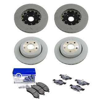 Mopar® - Front and Rear Brake Kit with Semi-Metallic Pads