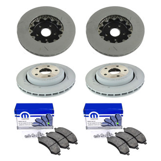 Mopar® - Front and Rear Brake Kit with Semi-Metallic Pads