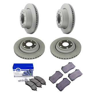 Mopar® - Front and Rear Brake Kit with Semi-Metallic Pads