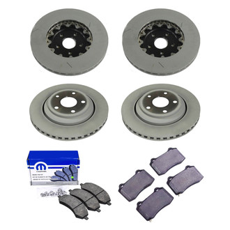 Mopar® - Front and Rear Brake Kit with Semi-Metallic Pads