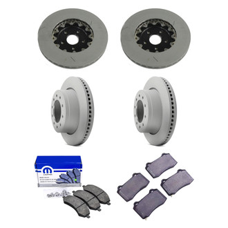 Mopar® - Front and Rear Brake Kit with Semi-Metallic Pads