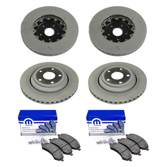 Mopar® - Front and Rear Brake Kit with Semi-Metallic Pads