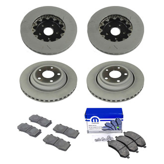 Mopar® - Front and Rear Brake Kit with Semi-Metallic Pads