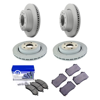 Mopar® - Front and Rear Brake Kit with Semi-Metallic Pads