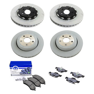 Mopar® - Front and Rear Brake Kit with Semi-Metallic Pads
