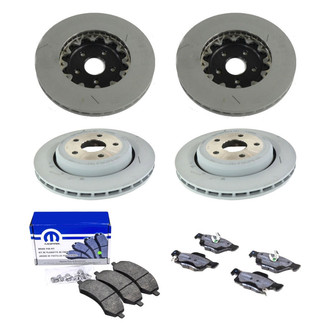 Mopar® - Front and Rear Brake Kit with Semi-Metallic Pads