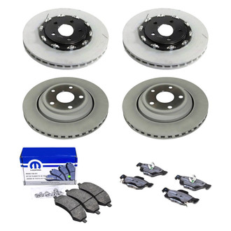 Mopar® - Front and Rear Brake Kit with Semi-Metallic Pads
