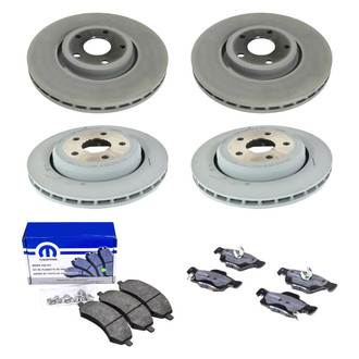 Mopar® - Front and Rear Brake Kit with Semi-Metallic Pads