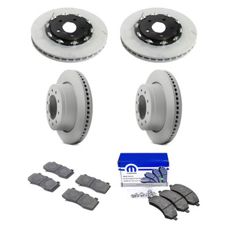 Mopar® - Front and Rear Brake Kit with Semi-Metallic Pads