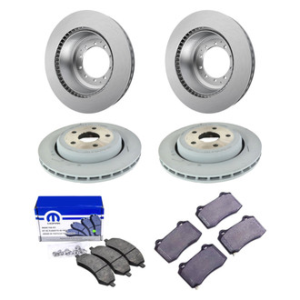 Mopar® - Front and Rear Brake Kit with Semi-Metallic Pads