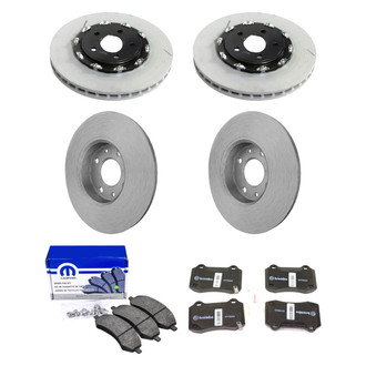 Mopar® - Front and Rear Brake Kit with Semi-Metallic Pads