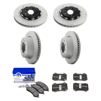 Mopar® - Front and Rear Brake Kit with Semi-Metallic Pads