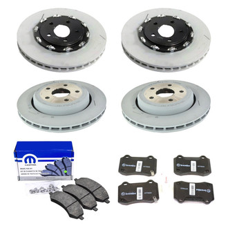 Mopar® - Front and Rear Brake Kit with Semi-Metallic Pads