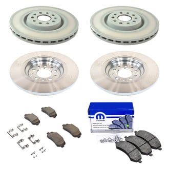 Mopar® - Plain Front and Rear Brake Kit with Semi-Metallic Pads