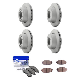 Mopar® - Front and Rear Brake Kit with Semi-Metallic Pads