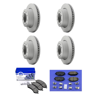 Mopar® - Front and Rear Brake Kit with Semi-Metallic Pads