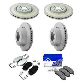 Mopar® - Front and Rear Brake Kit with Semi-Metallic Pads