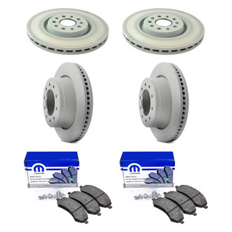 Mopar® - Front and Rear Brake Kit with Semi-Metallic Pads
