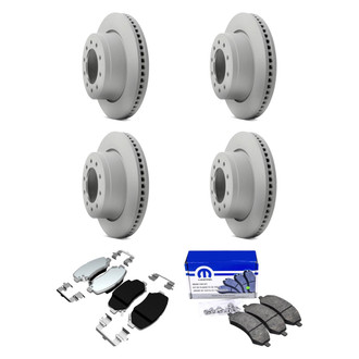 Mopar® - Front and Rear Brake Kit with Semi-Metallic Pads