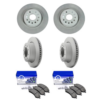 Mopar® - Front and Rear Brake Kit with Semi-Metallic Pads