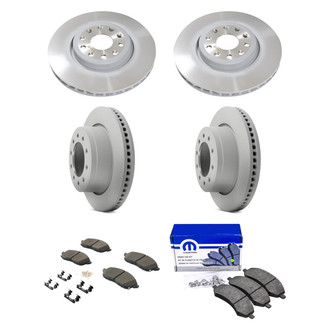 Mopar® - Front and Rear Brake Kit with Semi-Metallic Pads