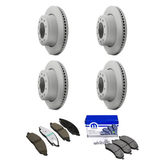 Mopar® - Front and Rear Brake Kit with Semi-Metallic Pads