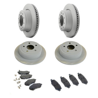 Mopar® - Plain Front and Rear Brake Kit with Semi-Metallic Pads