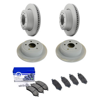 Mopar® - Plain Front and Rear Brake Kit with Semi-Metallic Pads