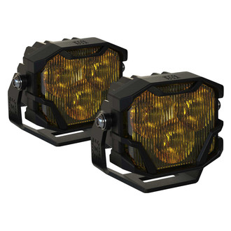 Morimoto® - A-Pillar Mounted 4Banger HXB SAE 2x45W Wide Beam Yellow LED Light Kit