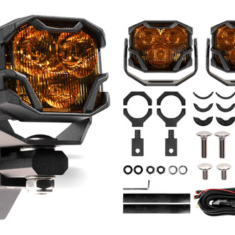 Morimoto® - 4Banger HXB 2.6" 2x42W Spot Beam Yellow LED Lights