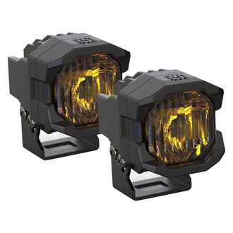 Morimoto® - 1Banger HXB SAE 2x14.5W Wide Beam Yellow LED Lights