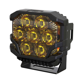 Morimoto® - BigBanger NCS 36.5W; 3.8W (Backlight Low); 16.5W (Backlight High) Combo Beam Yellow LED Light, with Amber DRL