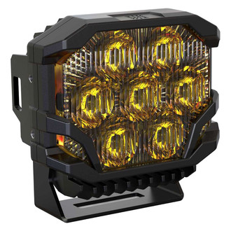 Morimoto® - BigBanger HXB 77W; 3.8W (Backlight Low); 16.5W (Backlight High) Combo Beam Yellow LED Light, with Amber DRL