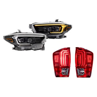 Morimoto® - XB™ Evo Driver and Passenger Side Black Sequential DRL Bar Projector LED Headlights