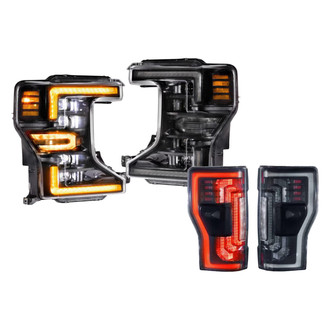 Morimoto® - XB™ Driver and Passenger Side Gloss Black Sequential DRL Bar Projector LED Headlights