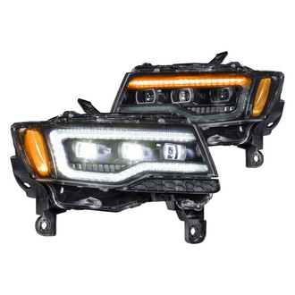 Morimoto® - XB™ Driver and Passenger Side Gloss Black Projector LED Headlights with Sequential DRL
