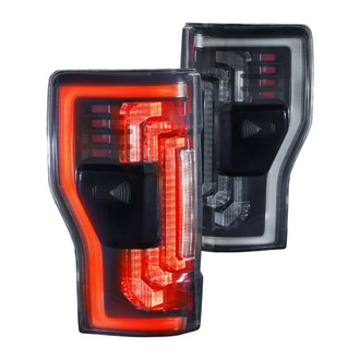 Morimoto® - XB™ Driver and Passenger Side Black/Smoke Fiber Optic LED Tail Lights