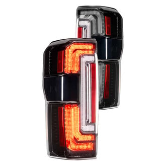 Morimoto® - XB™ Driver and Passenger Side Black/Smoke Fiber Optic LED Tail Lights