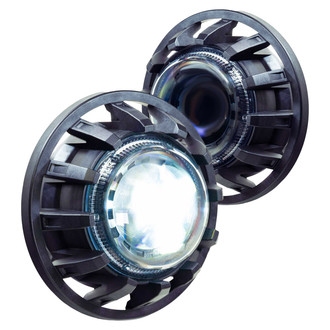 Morimoto® - Super7™ 7" Round Driver and Passenger Side Switchback DRL Bar Projector Bi-LED Headlights