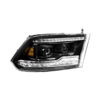 Morimoto® - XB™ Driver and Passenger Side Gloss Black Sequential DRL Bar Projector LED Headlights
