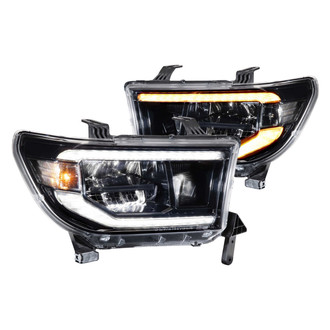 Morimoto® - XB™ Driver and Passenger Side Gloss Black Sequential DRL Bar LED Headlights