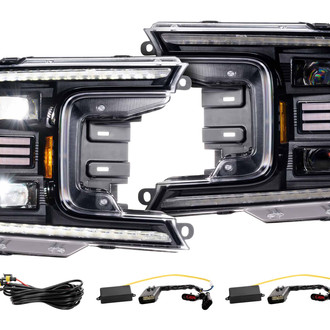 Morimoto® - XB™ Hybrid Driver and Passenger Side Black LED Headlights