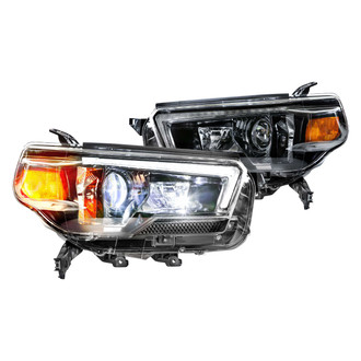 Morimoto® - XB™ Hybrid Driver and Passenger Side Black DRL Bar Projector LED Headlights