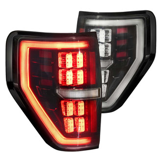 Morimoto® - XB™ Driver and Passenger Side Black/Smoke Fiber Optic LED Tail Lights