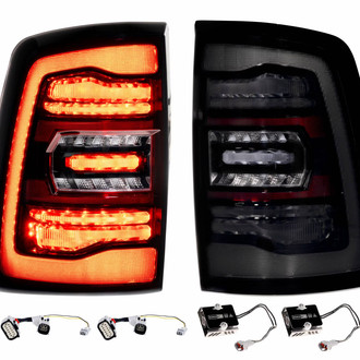 Morimoto® - XB™ Driver and Passenger Side Red Fiber Optic LED Tail Lights