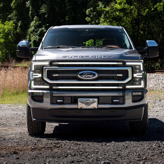 Morimoto® - 1-Pc XBG Chrome Main Grille with White DRL Lights