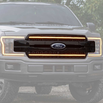 Morimoto® - 1-Pc XBG Chrome Main Grille with White DRL Lights